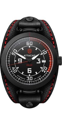 Attache watch Pilot Black-R