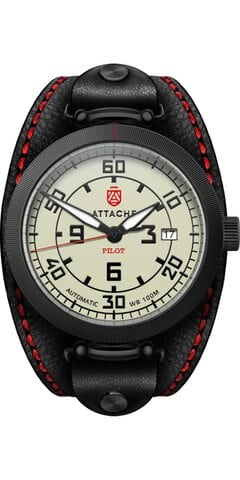 Attache watch Pilot Black-L