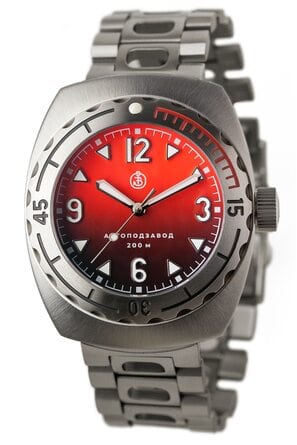 Buyalov Design A67 watch Titanium Red Bracelet