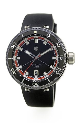 Buyalov RR03 Akula watch (black, rubber strap) minor defects