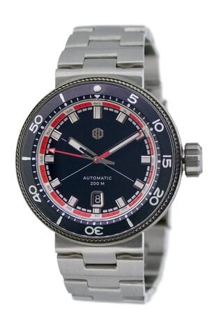 Buyalov RR03 Akula watch (black, bracelet)