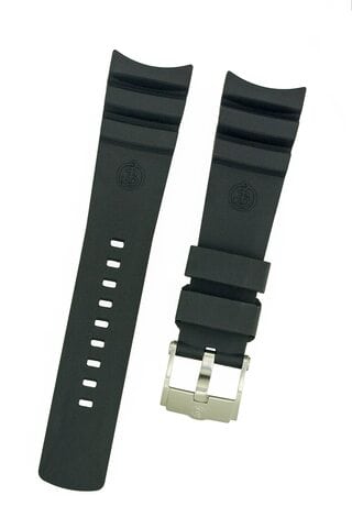 Rubber strap black for Sevmorput watch 