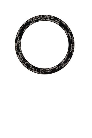 Bezel Insert Alum Black Cities for Sevmorput watch
